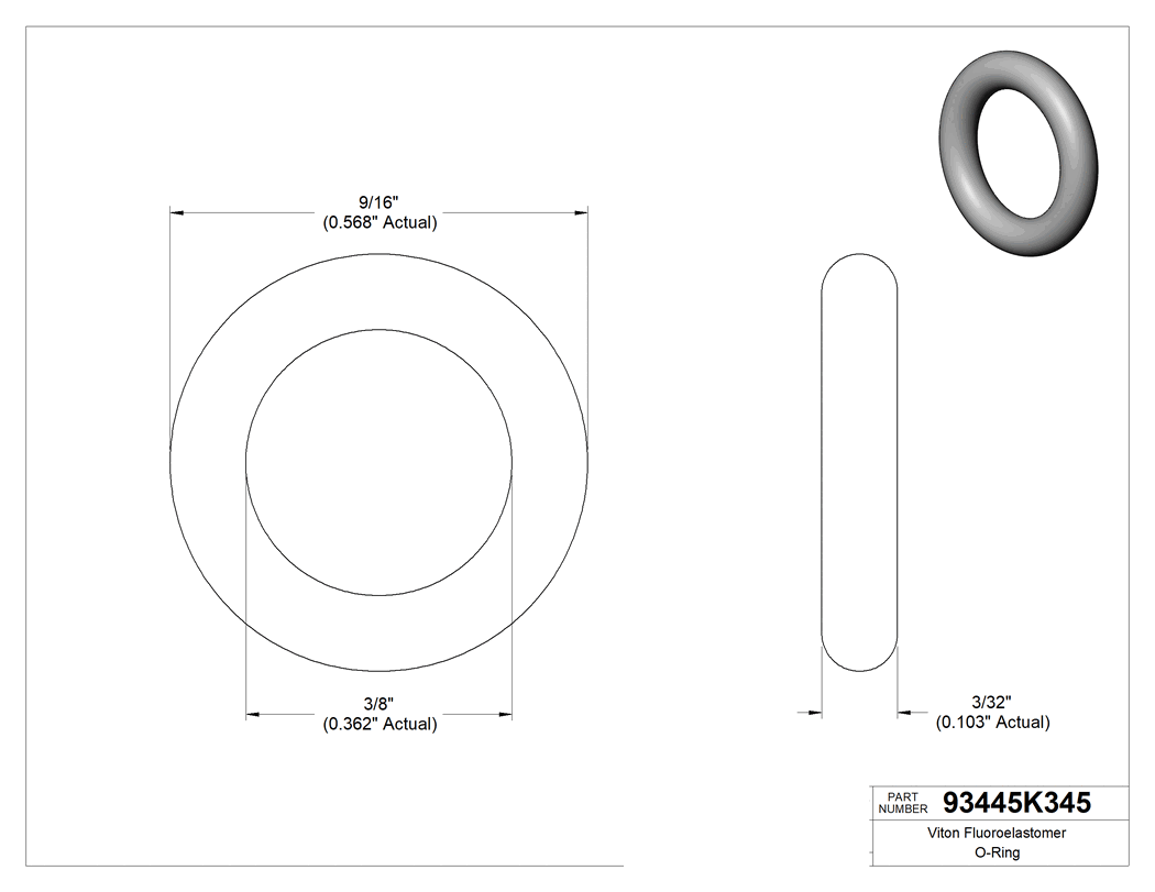 Technical drawing - 93445K345